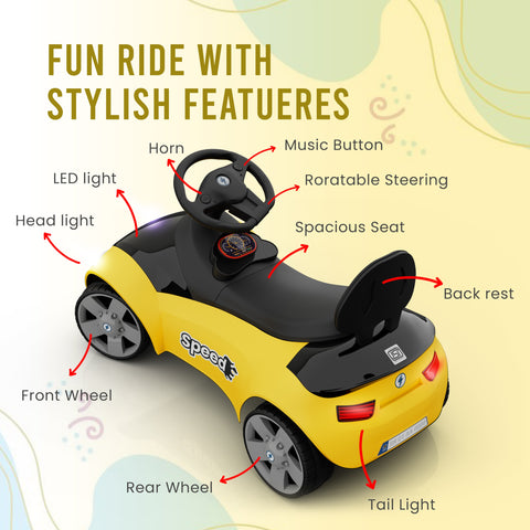 Kids Push Ride On Car Model SR-02 – Fun & Safe Ride for Little Adventurers