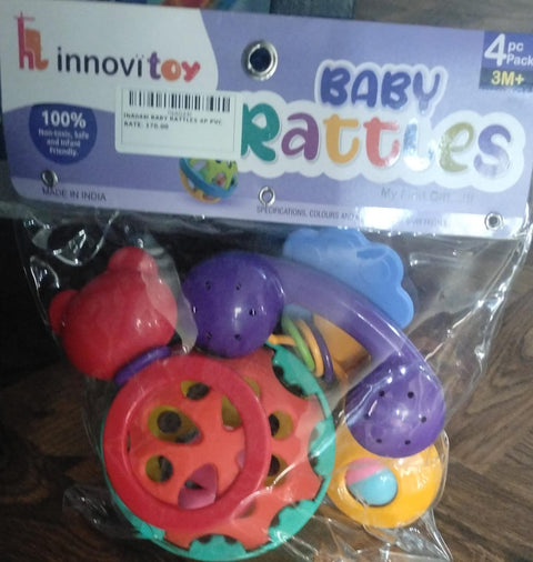 Baby Rattles 4P Pvc | INA044I