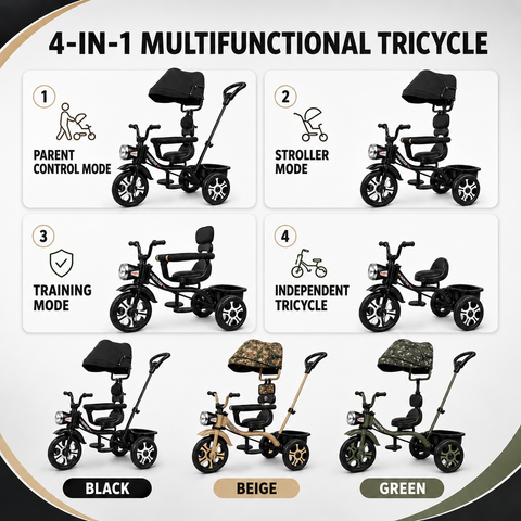 Hunter Tricycle with Canopy for Kids | DT-130