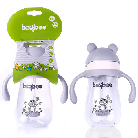 Insulated Flippo 300 Ml Anti Slip Baby Sipper Bottle With Soft Silicone BPA Free Straw Share | BYIE424
