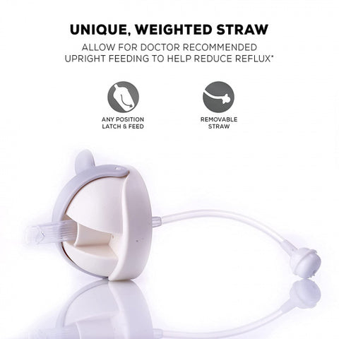 Insulated Flippo 300 Ml Anti Slip Baby Sipper Bottle With Soft Silicone BPA Free Straw Share | BYIE424