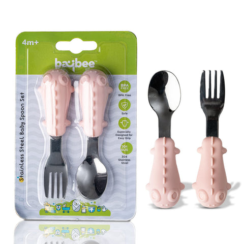 Stainless Steel Baby Spoon Set For Baby Feeding | BYIE383