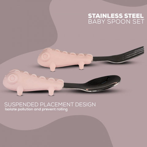 Stainless Steel Baby Spoon Set For Baby Feeding | BYIE383