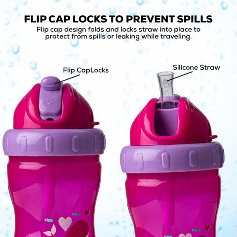 Zoo 340ML BPA Free Anti-Spill Sipper Bottle For Kids | BYIE384
