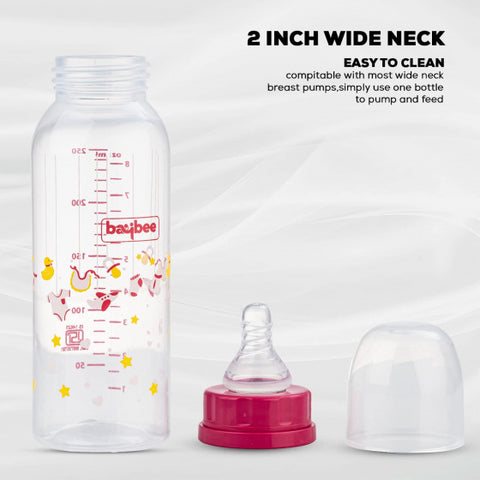 Slim Essential Safe & Non-Toxic, BPA-Free Food-Grade Silicone Baby Feeding Bottle 250ml | BYIE503