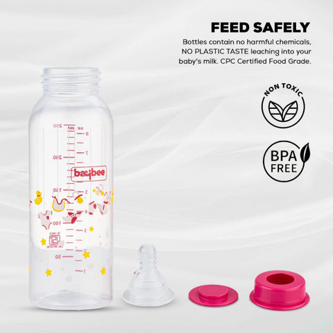 Slim Essential Safe & Non-Toxic, BPA-Free Food-Grade Silicone Baby Feeding Bottle 250ml | BYIE503