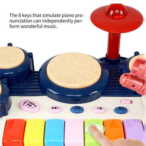 3 in 1 Musical Toys Microphone & Electronic Organ & Drum Kit | DJ241