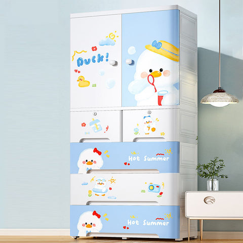 7025A Bubble Ducky | Kids Wardrobe Almirah Hanging Drawer