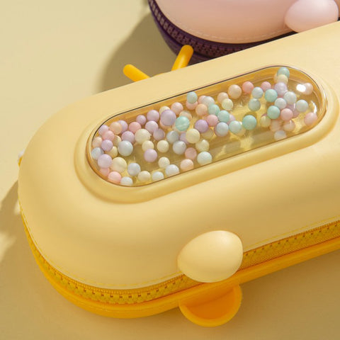 Cartoon Pencil for Case Large Capacity Handheld Pen Pouch Waterproof Zipper | GBT-2426