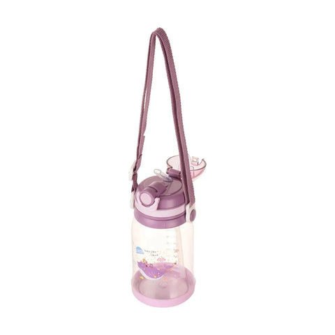 Plastic water bottle with straw 550ml | GBT-234 | ASSORTED