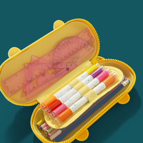 Cartoon Pencil for Case Large Capacity Handheld Pen Pouch Waterproof Zipper | GBT-2426
