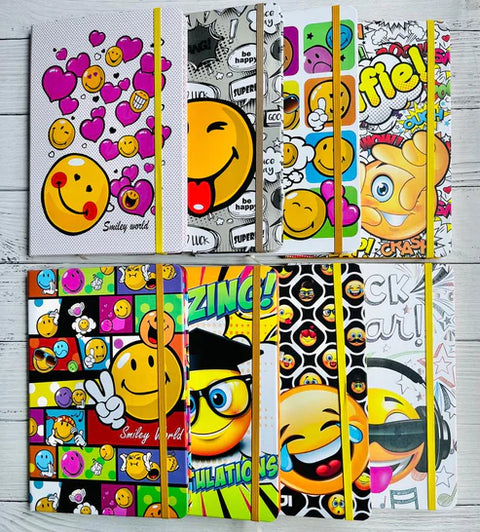 Cartoon Emojis Theme Multipurpose A7 Notebook Diary (Random Design) | NB-A7-6