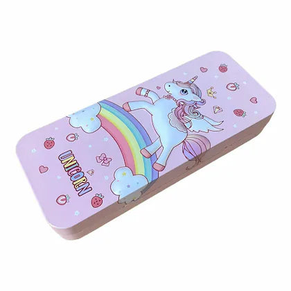 Unicorn (Pink) Metal Pencil Box  | GBT-B-727-29