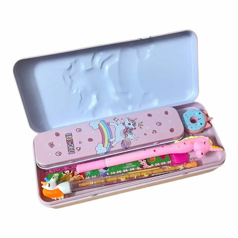 Unicorn (Pink) Metal Pencil Box  | GBT-B-727-29