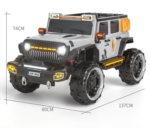 Conquer Trails: KP-906 Kids Electric Hummer Jeep with 4x4 Wheel Drive