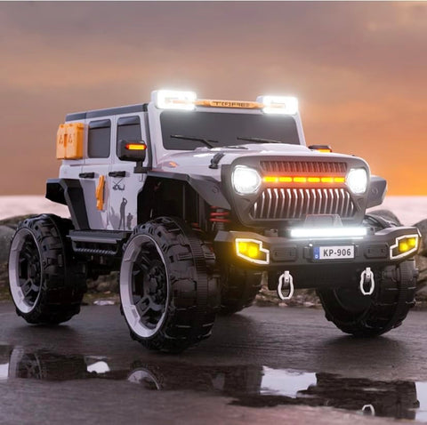 Conquer Trails: KP-906 Kids Electric Hummer Jeep with 4x4 Wheel Drive