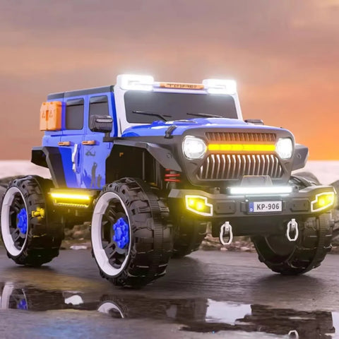 Conquer Trails: KP-906 Kids Electric Hummer Jeep with 4x4 Wheel Drive