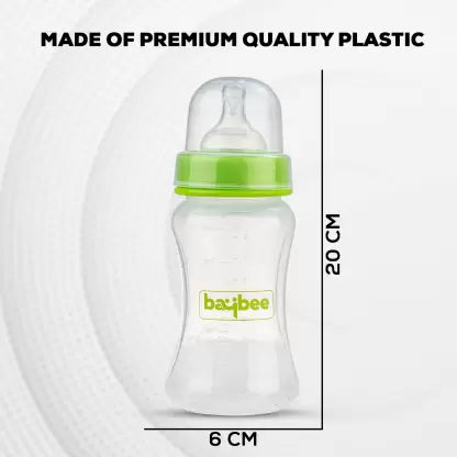 Natural Flow Baby Feeding Bottle, Leak Proof Milk Feeding Bottle for New Born - 250 ml | BYIE505
