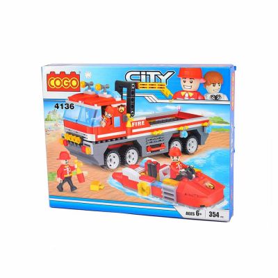 Cogo Model Building Block Fire City   | 4136
