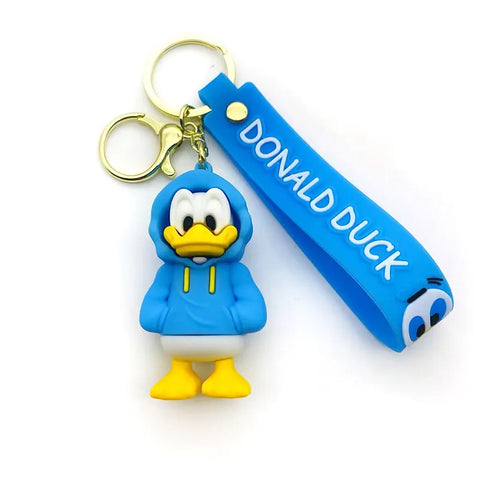 Keychain Mickey Mouse Minnie Duck Keyring key chain car PVC  | GBR-770