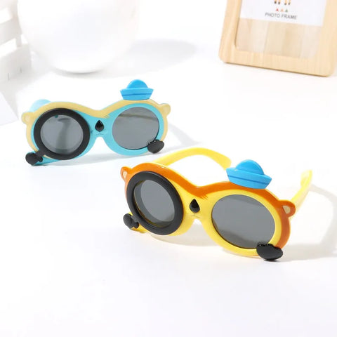 Cartoon Dog Design Sunglasses: Protecting Kids' Eyes with Style | 3716MX | COLOR AND PRINTS MAY VERY