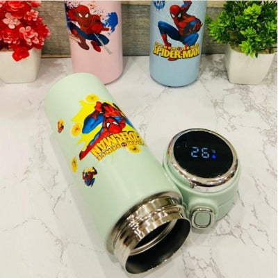 Spiderman push button temperature bottle | GBT-791