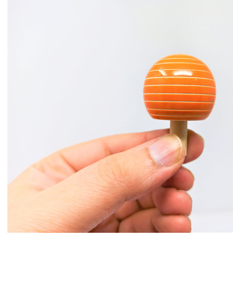 Wooden Mushroom Magic Tops Pack of 2 - ( ASSORTED ) | WDT30-05
