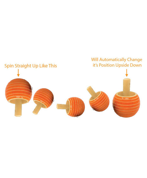 Wooden Mushroom Magic Tops Pack of 2 - ( ASSORTED ) | WDT30-05