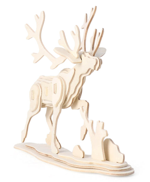 Woodlz 3D Wooden Airplane Puzzle - 35 Pieces | INT216 WOODLZ 3D PUZZLE