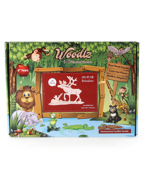 Woodlz 3D Wooden Airplane Puzzle - 35 Pieces | INT216 WOODLZ 3D PUZZLE