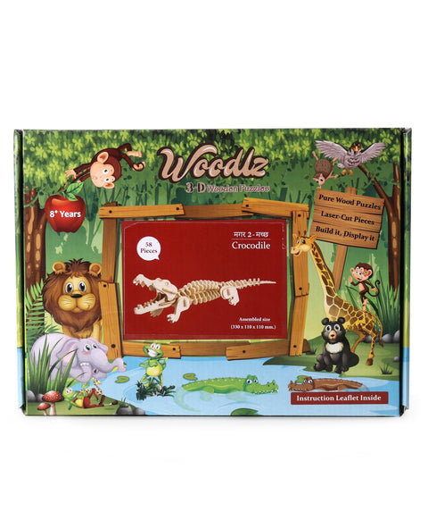 Woodlz 3D Wooden Airplane Puzzle - 35 Pieces | INT216 WOODLZ 3D PUZZLE
