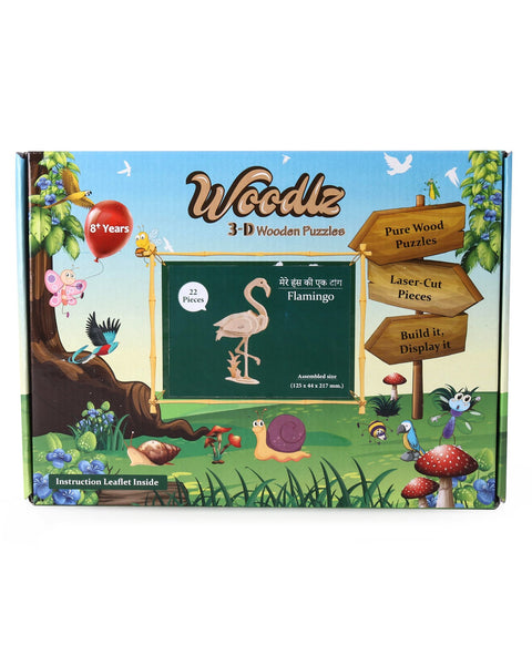 Woodlz 3D Wooden Airplane Puzzle - 35 Pieces | INT216 WOODLZ 3D PUZZLE