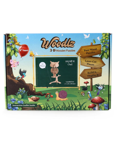 Woodlz 3D Wooden Airplane Puzzle - 35 Pieces | INT216 WOODLZ 3D PUZZLE