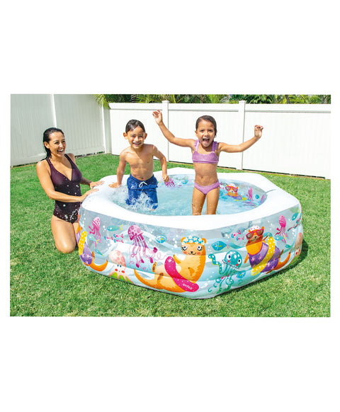Center Ocean Reef Swimming Inflatable Pool - Multicolour | LO493 INTEX TUB