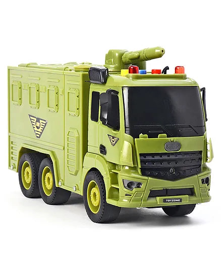 Rescue Squad Army Battery Operated Toy Bus | RESQUE SQUAD ARMY TEACH