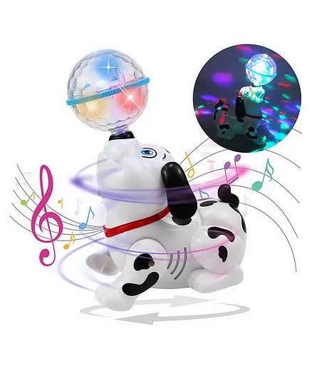 Musical Dancing Dog With Lights | DOG 4 D C/BOX