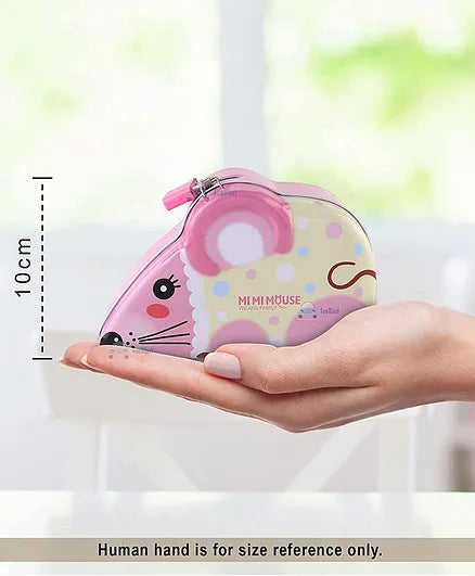 Mouse Coin Box for Kids with Lock and Key Mouse Design | S236 MOUSE COIN BANK BOX