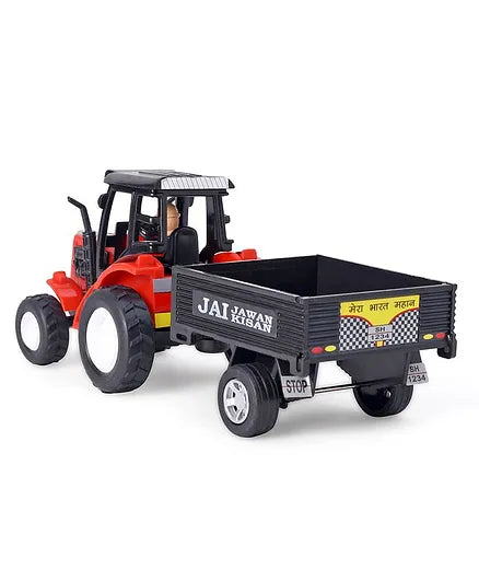Pull Back Tractor With Trolley Toy | LOTRS TRACTOR WITH TROLLY SH