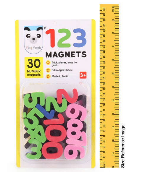 123 Magnetic Numbers Multicolor - 30 Pieces | LOABC500541