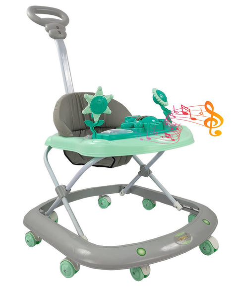 Butterfly Baby Foldable Walker with Rattles Music Parent Handle Rod | WALKER BUTTERFLY DLX