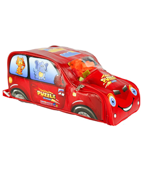 Car Puzzle Bag - 100 Piece | s LO555-3	100PCS CAR BAG BLOCKS