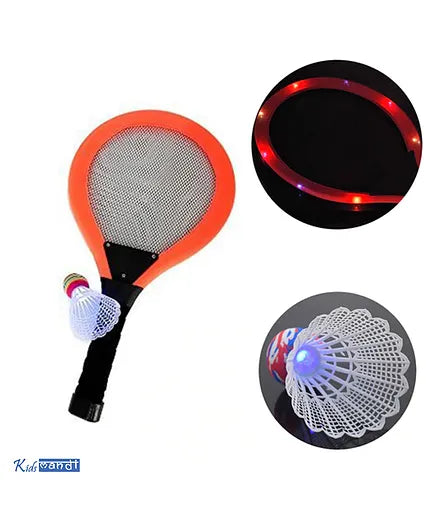 Led Badminton Rackets For Kids with 2 Shuttlecock Dark Night Glow