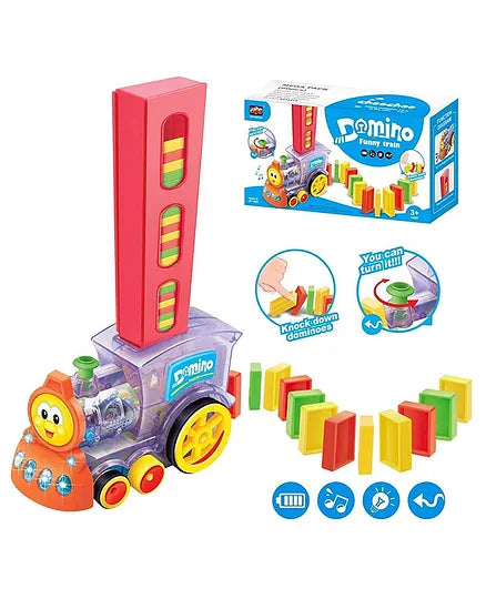 Battery Operated Domino Funny Train Filling Dominoes Set | DOMINO FUNNY TRAIN