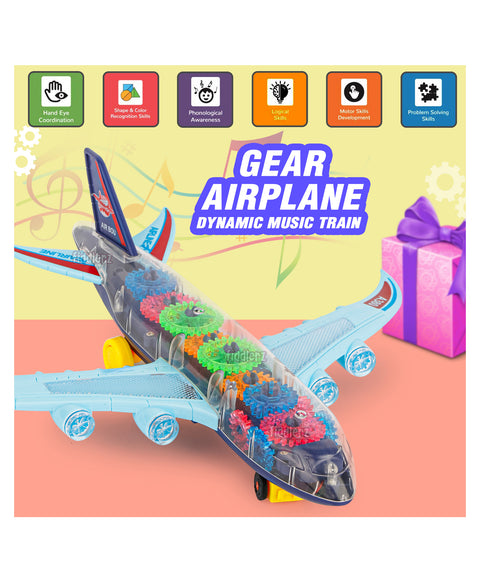 Transparent Gear Plane Toys (color may vary) | LOTB601 GEAR PLANE