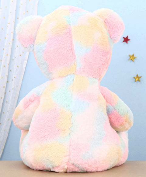 Happy Teddy Bear With A Bow Multicolour - Height 40 cm | JOY BEAR 30 CM | LOJOYBE30