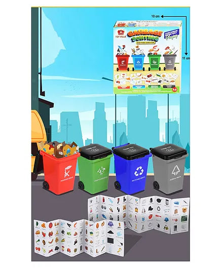 Garbage Classification Trash Sorting Puzzle Game with Trash Can - Multicolour