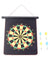 Magnetic Double Sided Roll Up Dart Board Game with 4 Darts | 17INCH DART GAME