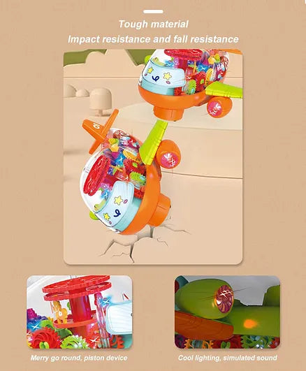 Baby Airplane Toy with Light and Music - multicolor | LOTB901 B/O PLANE
