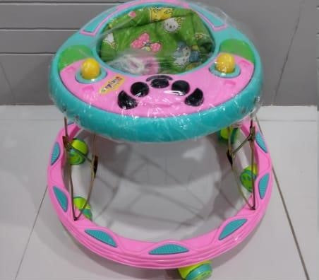 kidsROAR Baby Walker 6-18 Months Learn To Walk With Height Adjustable Light and Music Attractive Colours For Baby Boy and Girl PANDA
