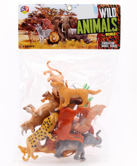 Big Size Wild Animal Toy & Accessories   || LO328	10PCS WILD ANIMAL